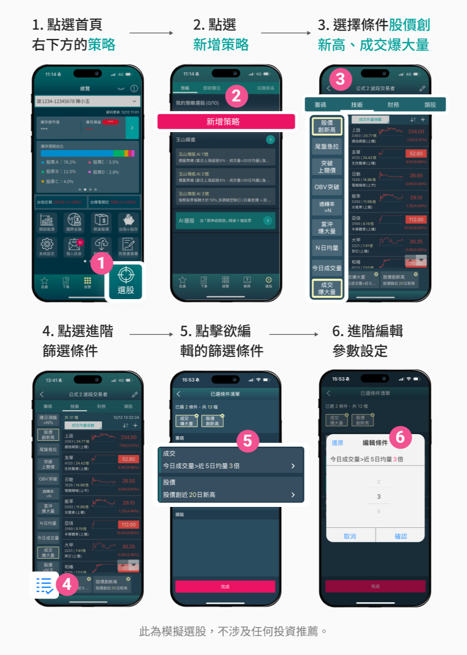 策略選股工具實戰－短線動能突破飆股選股法