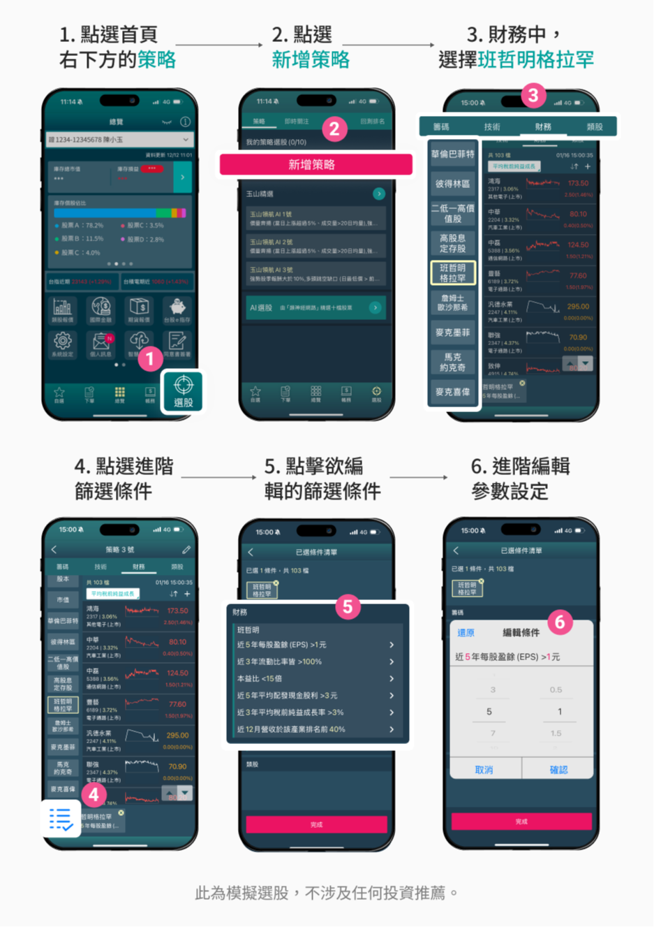 策略選股」一鍵掌握飆股獨家功能介紹！